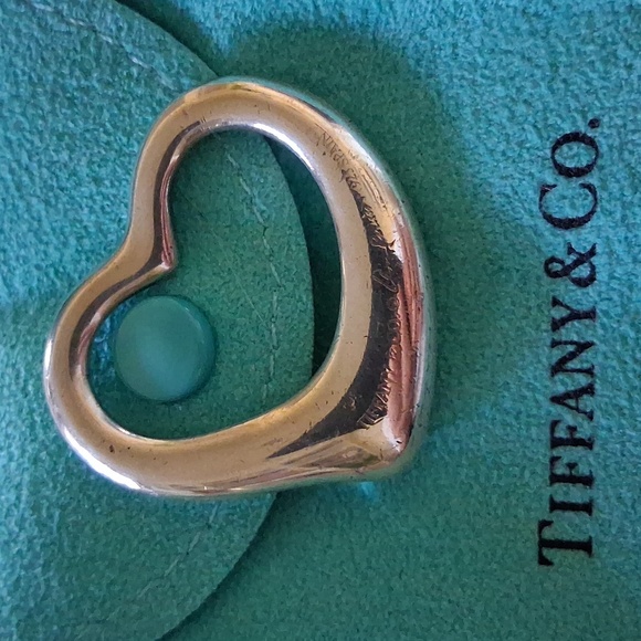 Tiffany & Co. Jewelry - Tiffany & Co. Elsa Peretti XL Large 35mm Open Heart Sterling Silver Pendant ONLY